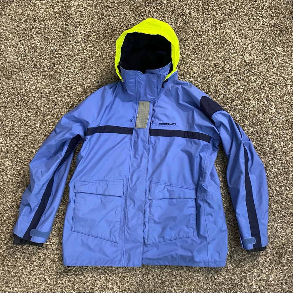 Henri Lloyd Offshore Elite Sailing Jacket Women’s XL Periwinkle Blue Waterproof